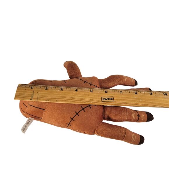 The Addams Family Thing Hand Plush Toy Brown with Stitches 9 Inch Halloween - Picture 8 of 11